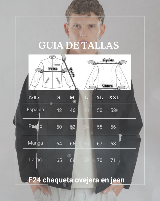 F24 Chaqueta ovejera en jean