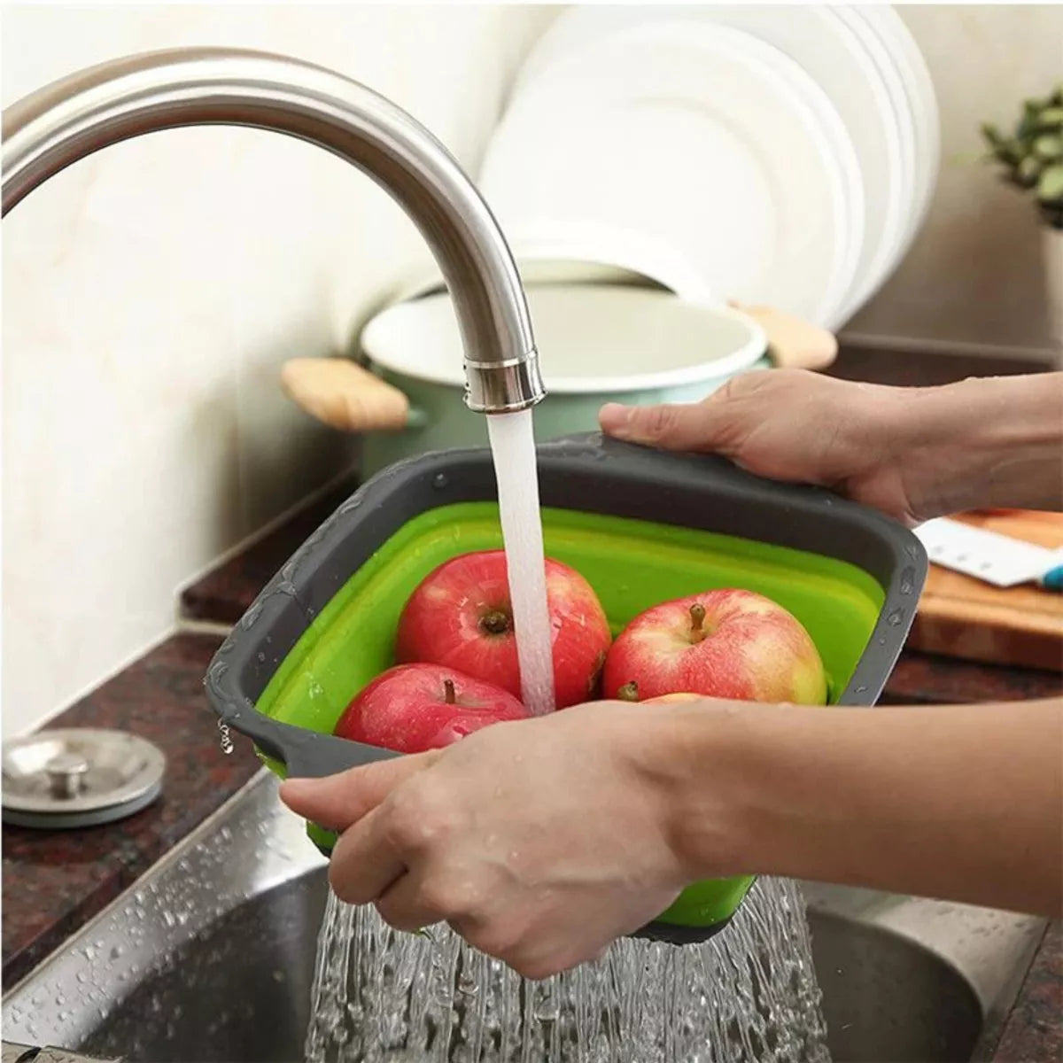 ESCURRIDOR SECADOR VERDURAS PLEGABLE